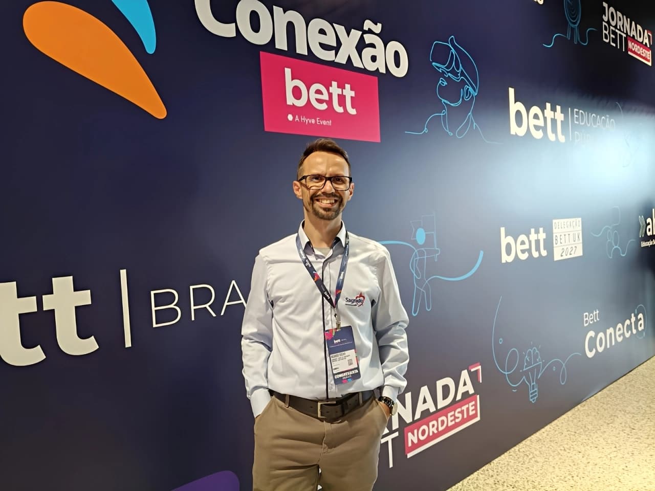 Diretor Pedagógico da Escola de Educação Básica São Domingos representa o SAGRADO – Rede de Educação na Bett Brasil 2026