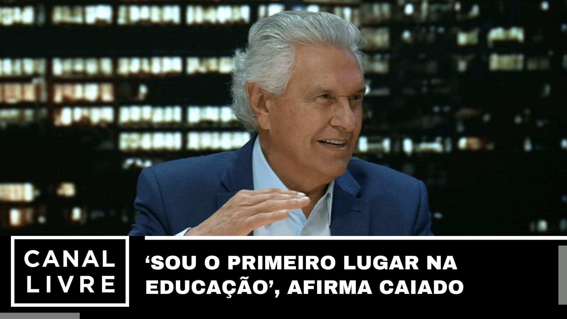 Caiado se autoproclama líder em educação e mira Presidência
