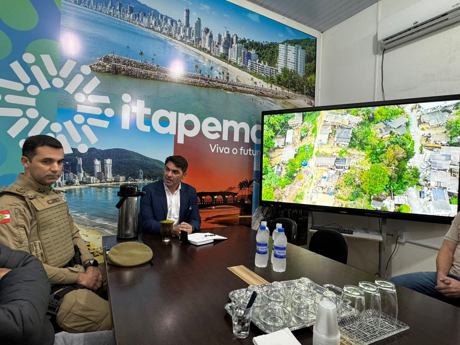 Itapema: Prefeito Xepa articula forças de segurança para novas estratégias contra criminalidade e ocupações irregulares