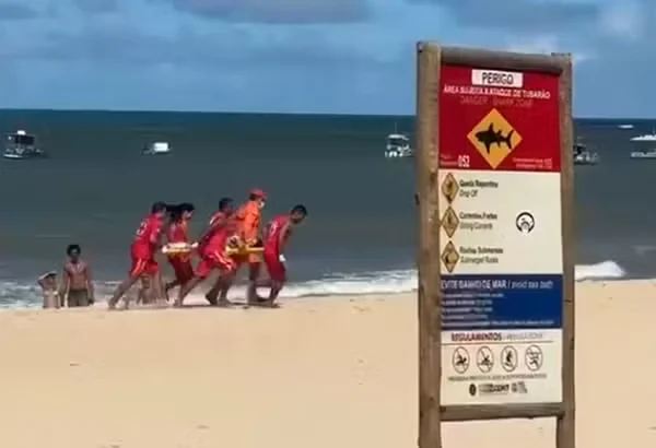 Criança é atacada por tubarão em Jaboatão dos Guararapes e é levada para cirurgia