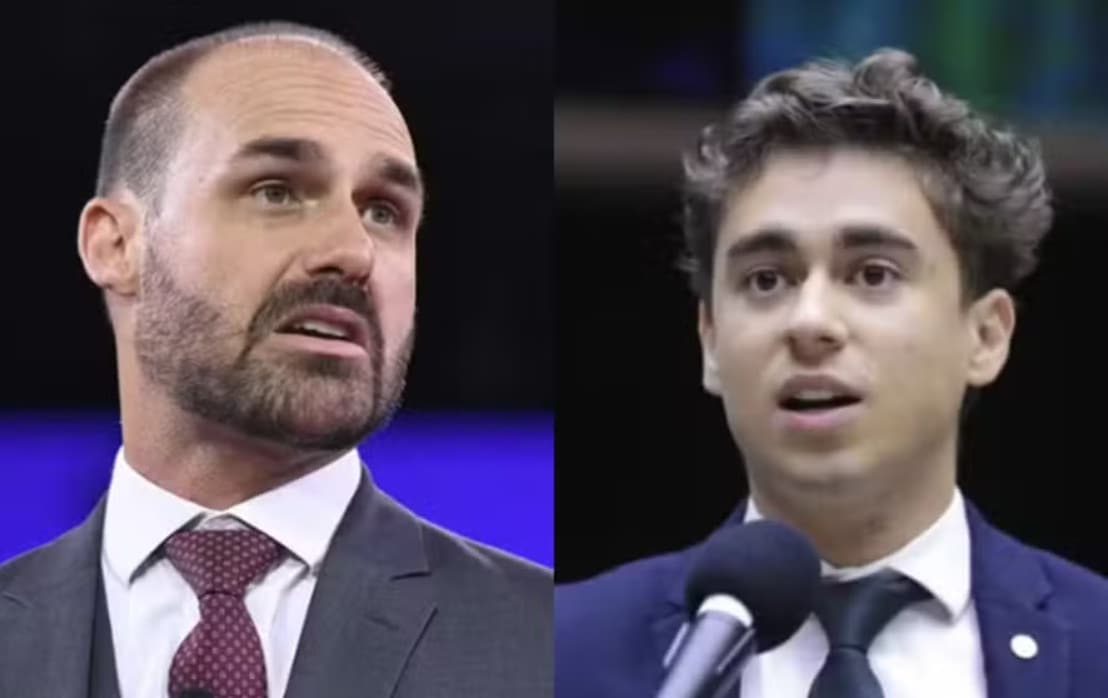 Eduardo Bolsonaro e Nikolas Ferreira trocam farpas e racham a extrema-direita