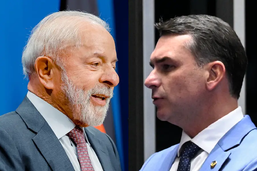Lula tem 47% e Flávio 44% das intenções de voto em cenário de 2º turno