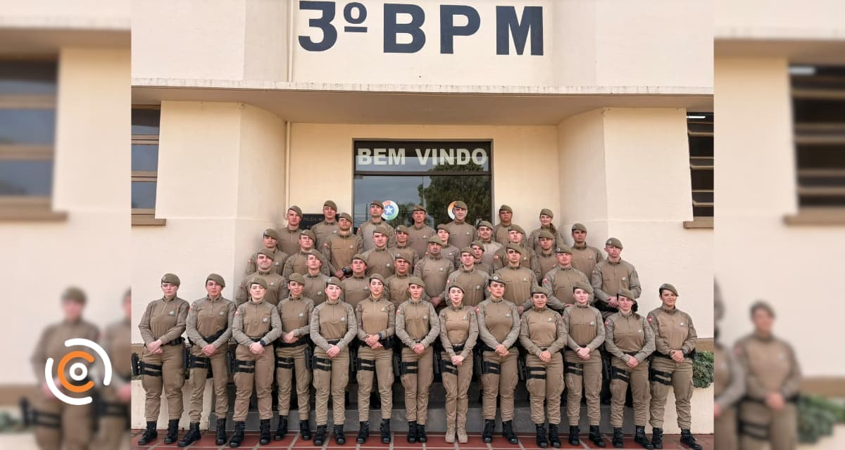 Polícia Militar de SC forma 30 novos soldados temporários no 3º BPM