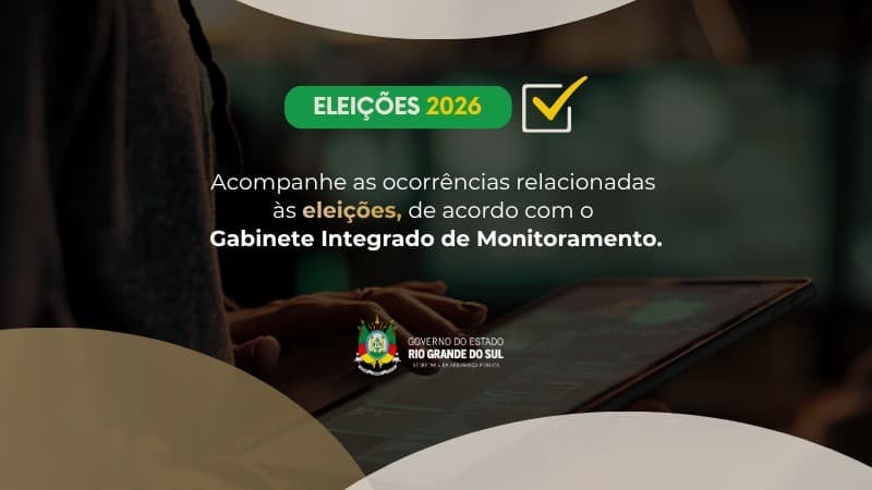 Eleições 2026 - Boletim das 13h - SSP/RS