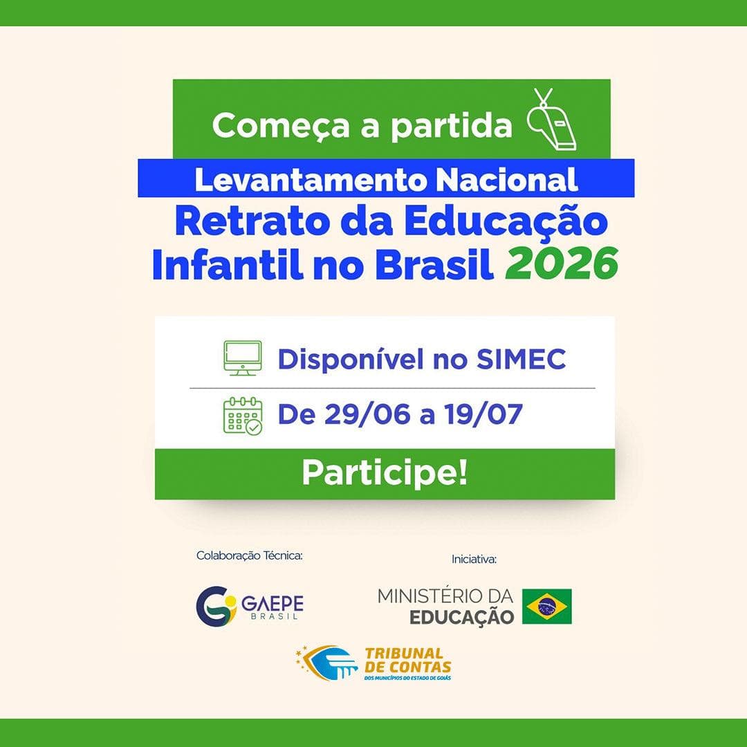 Prazo para municípios responderem levantamento nacional sobre educação infantil termina em 19 de julho