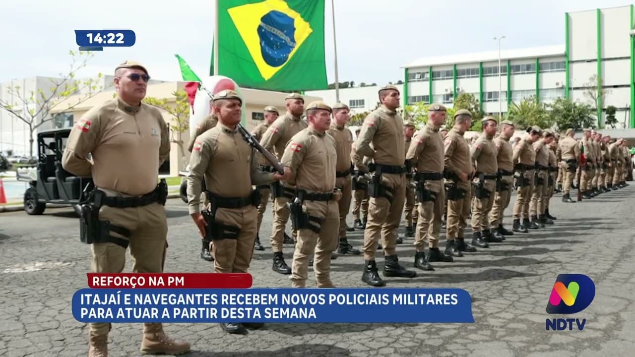 Itajaí e Navegantes são reforçados com novos policiais militares para intensificar segurança