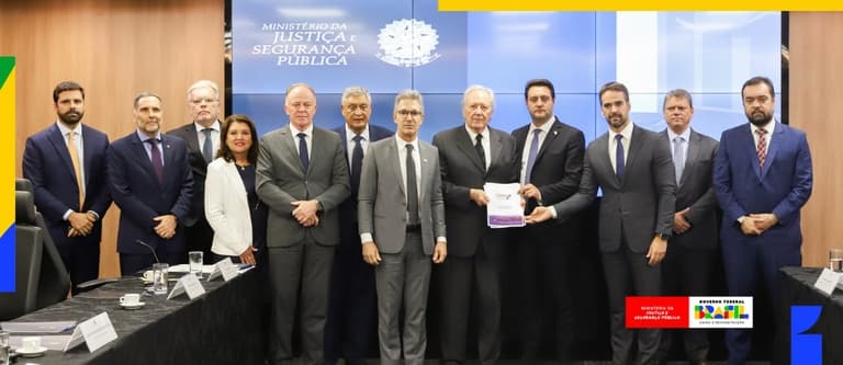 Ministro Lewandowski recebe governadores do Consórcio de Integração dos estados do Sul e Sudeste do Brasil
