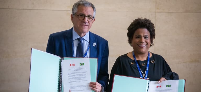 Brasil e Canadá formalizam cooperação internacional em saúde com assinatura de memorando e adesão à Coalizão Global do G20 — Ministério da Saúde